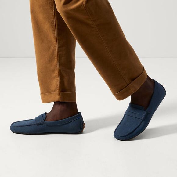 ROTHY'S The Driving Loafer in Navy Blue Men’s Size 10.5M NWOB